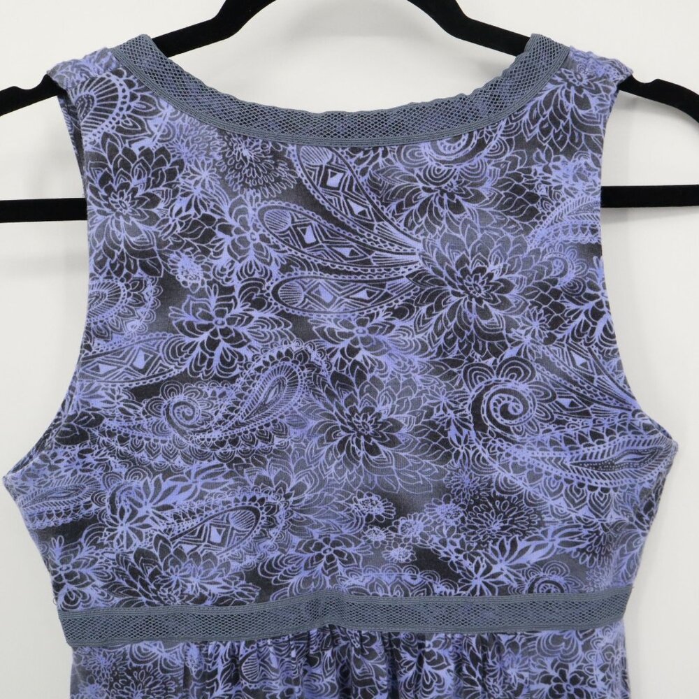 Athleta Paisley Dress Womens S Purple Boho Feminine Active Casual Beach Hippie - Picture 10 of 16